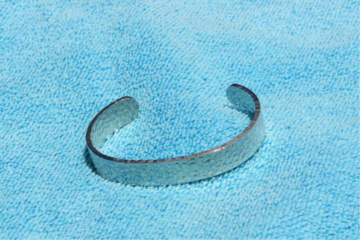 Coastal Breeze Hammered Bangle