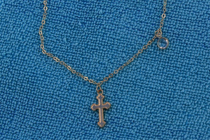 Coastal Cross Diamond Necklace