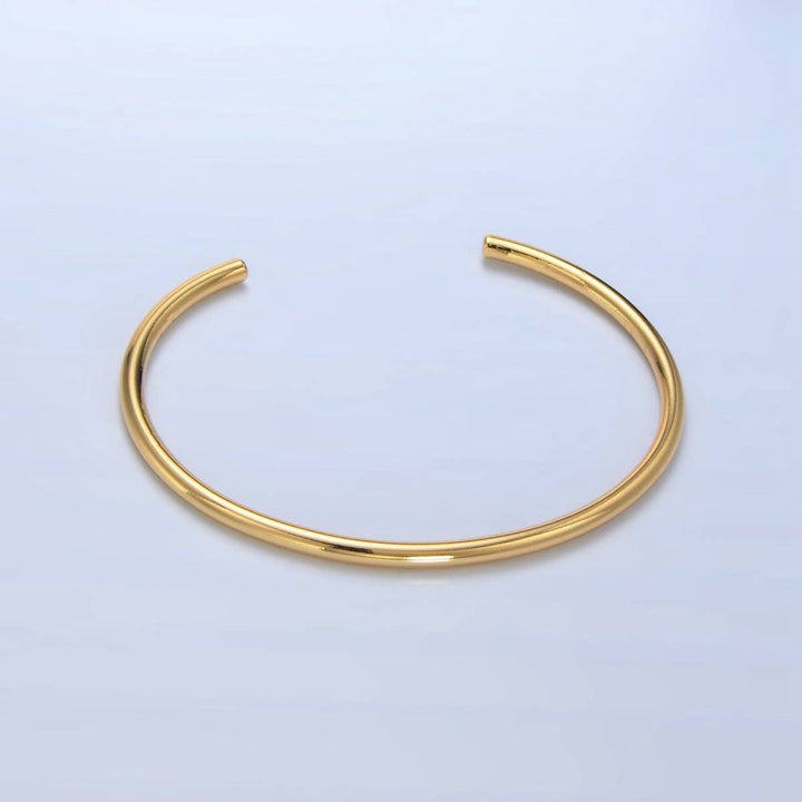 24K Gold Filled Minimalist Bangle Bracelet