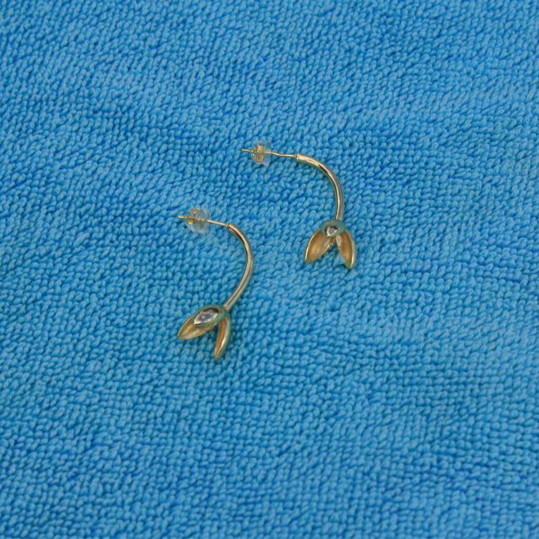 Blooming Tulip Drop Earrings