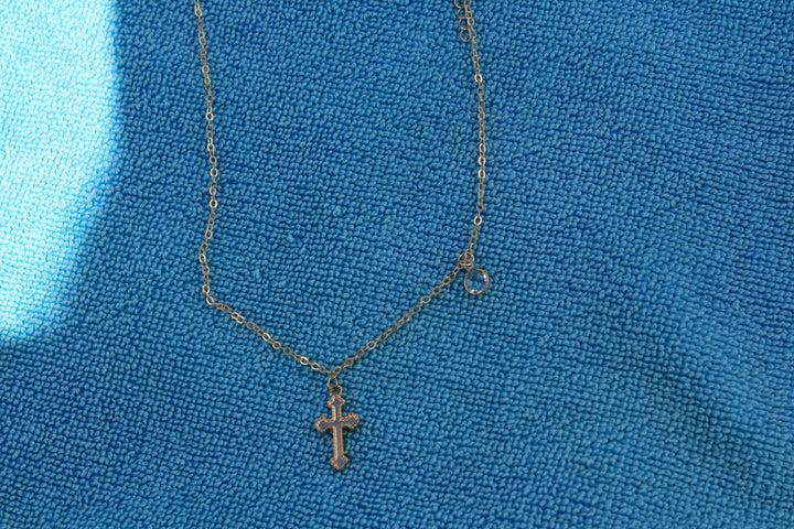 Coastal Cross Diamond Necklace