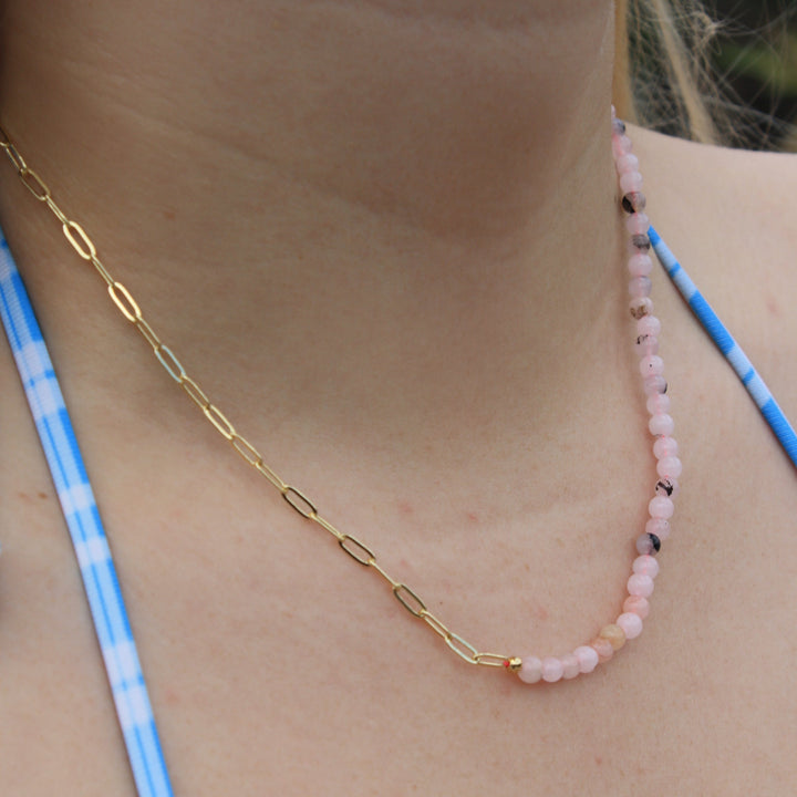 Peachy Link Necklace