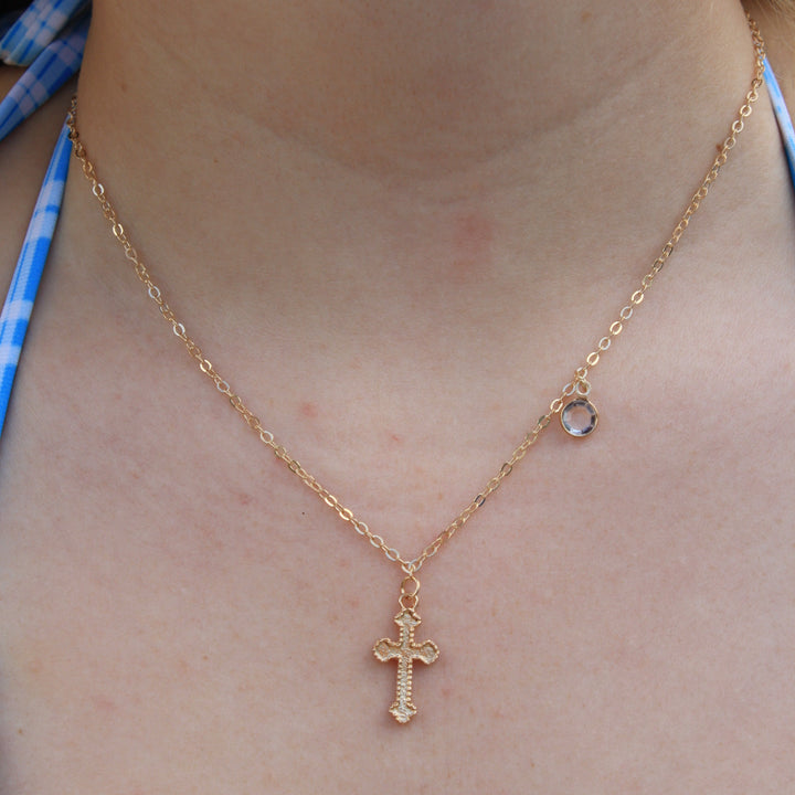 Coastal Cross Diamond Necklace