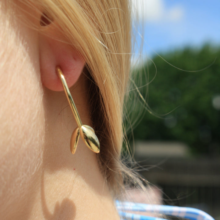 Blooming Tulip Drop Earrings